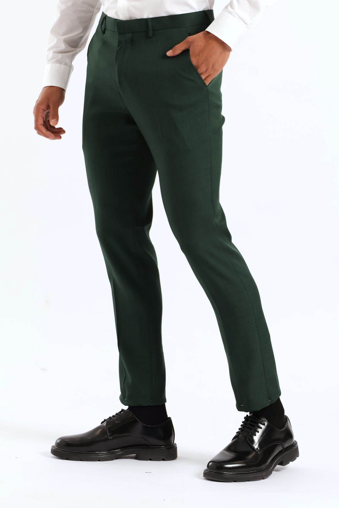 Slim Fit Essential Suit Trouser - Olive