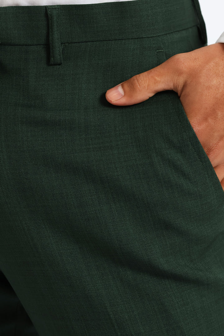 Slim Fit Essential Suit Trouser - Olive