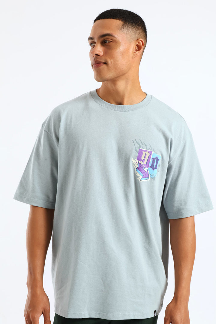 Urban Culture Oversized Tee - Light Blue