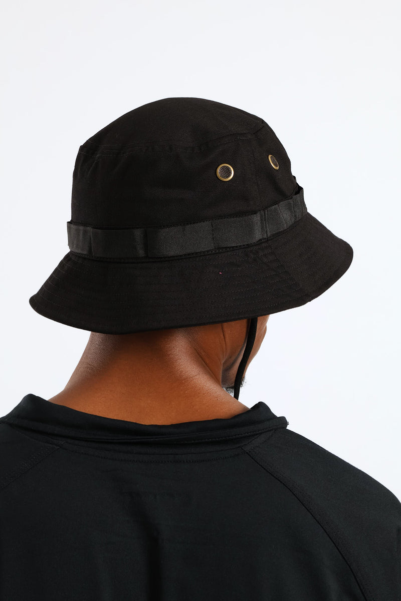 Draw String Bucket Hat - Stone