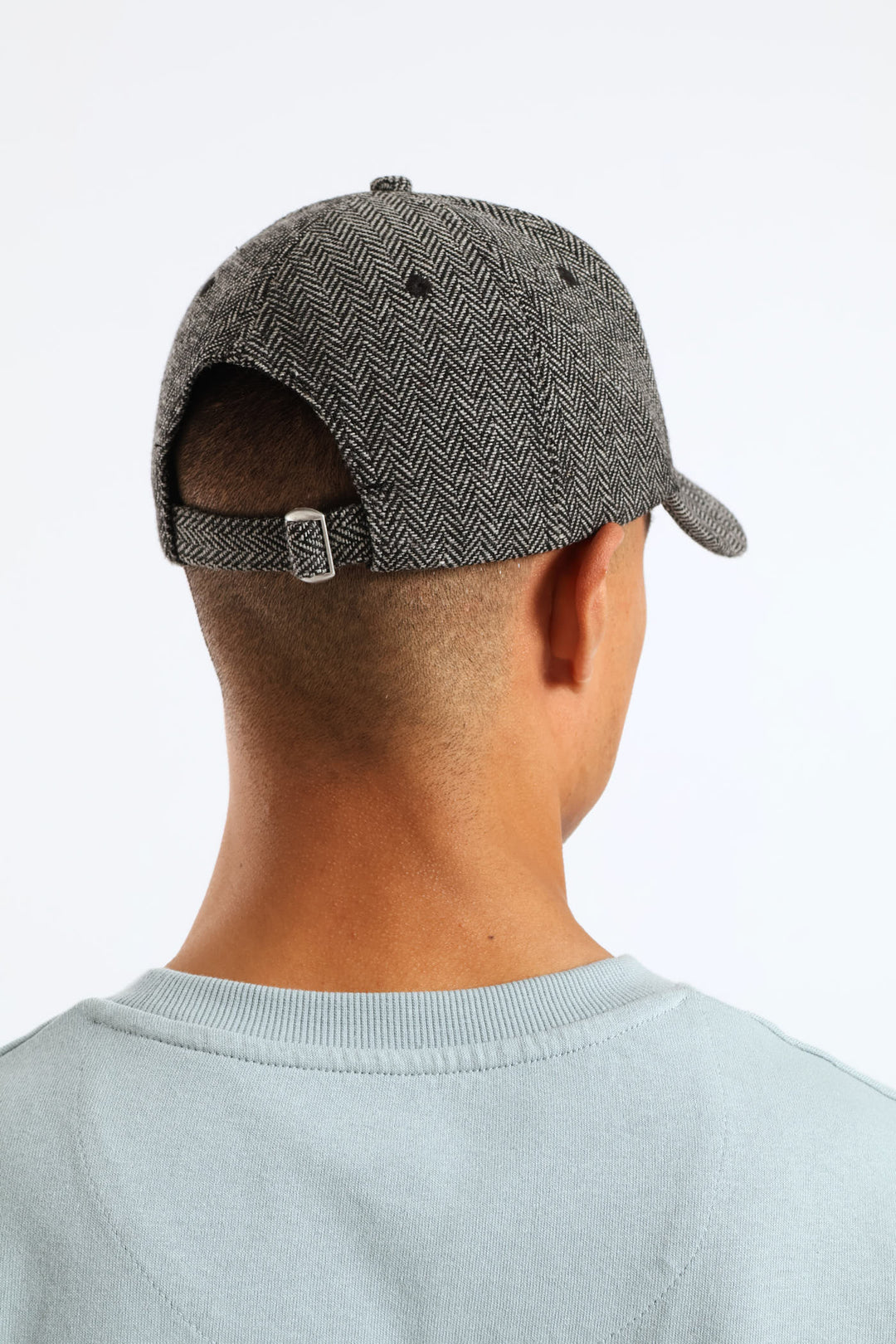 Metal Ingot Herring Bone Cap - Black