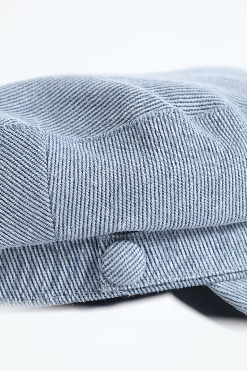 Stone Wash Baker Boy Hat - Denim