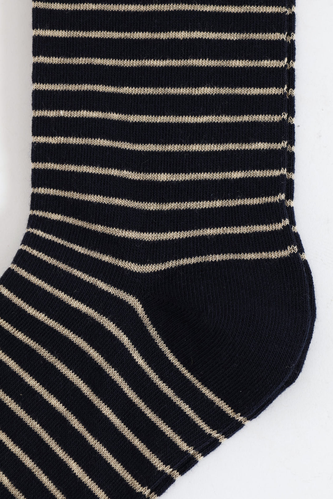 Stripe Single Socks - Cream/Navy