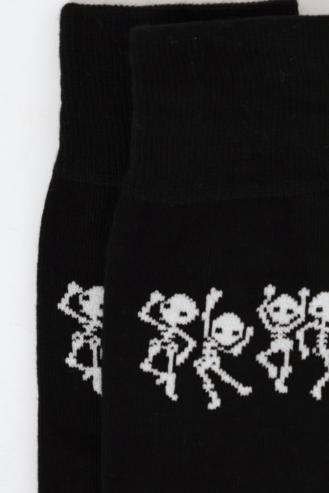 Skeleton Happy Socks - White/Black
