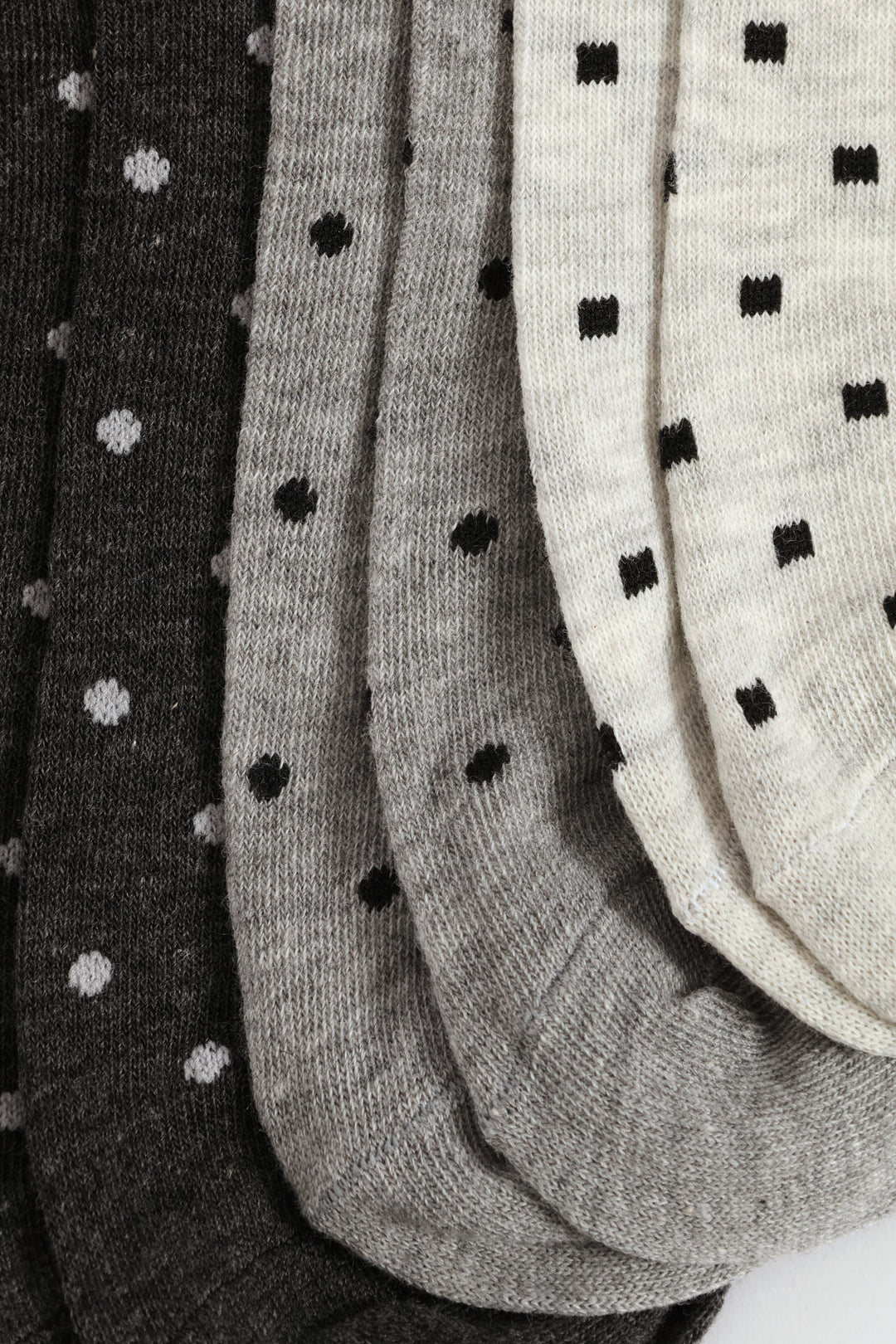 5 Pack Anklet Socks - Bright Blue/Grey