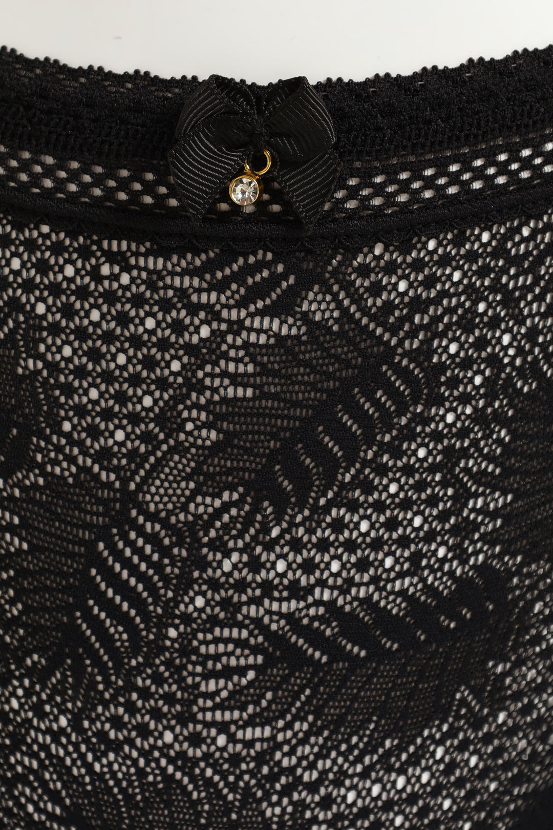 Lace Midi Panties - Black