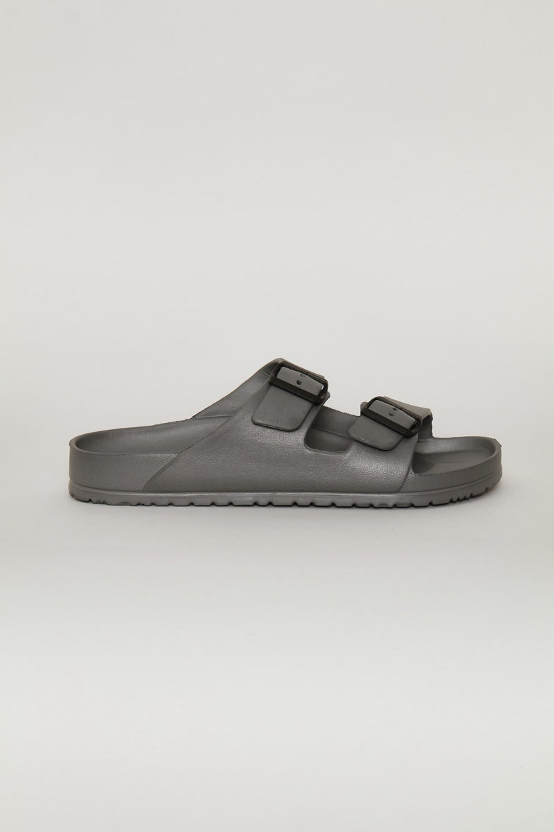 Blown Eva Double Buckle Sandal - Grey