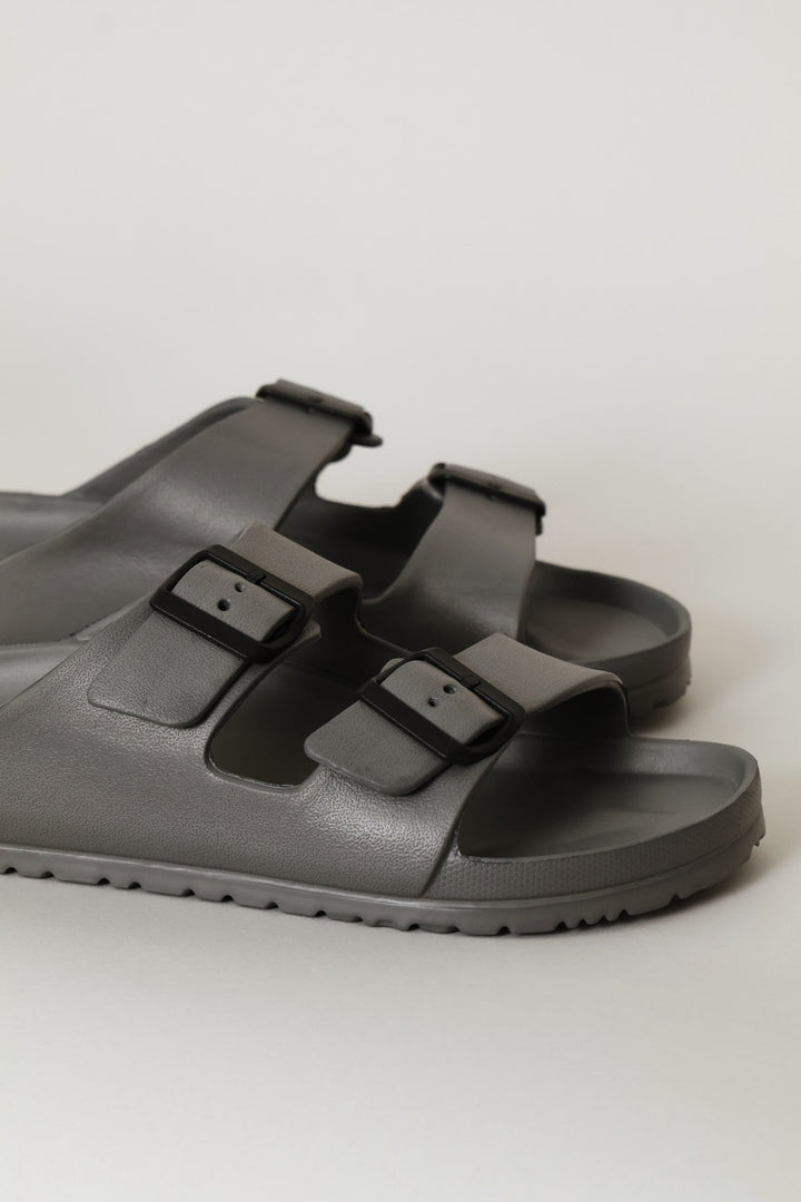 Blown Eva Double Buckle Sandal - Grey