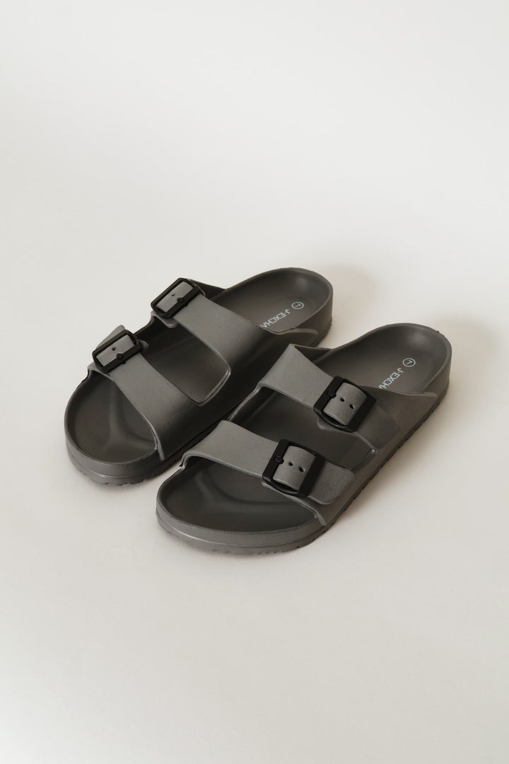 Blown Eva Double Buckle Sandal - Grey
