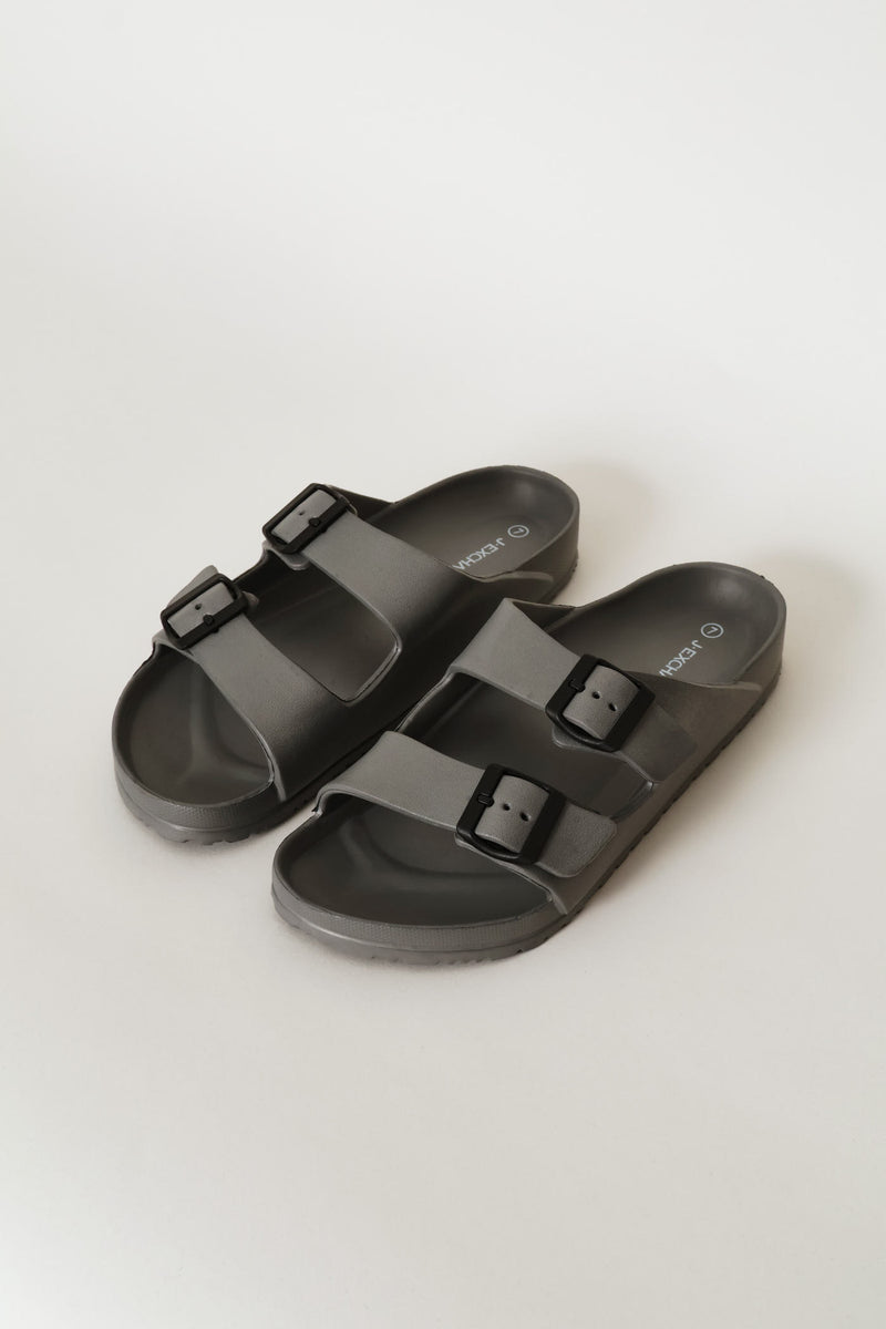 Blown Eva Double Buckle Sandal - Grey