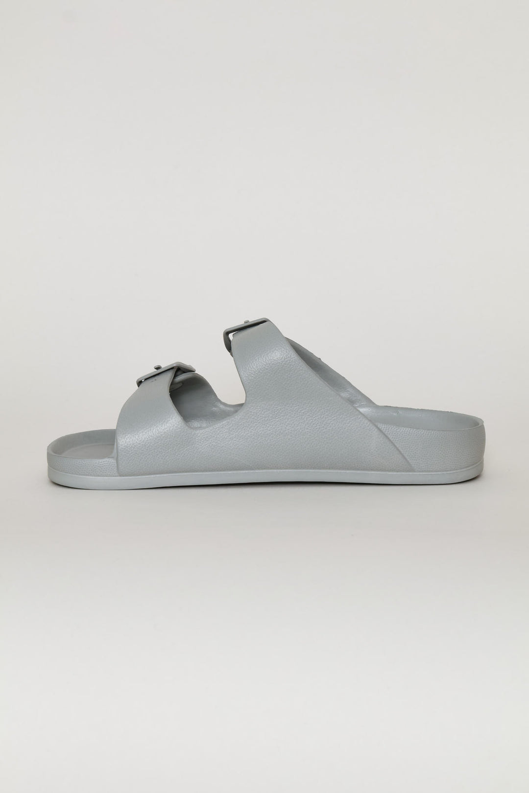 Double Buckle Slide - Grey
