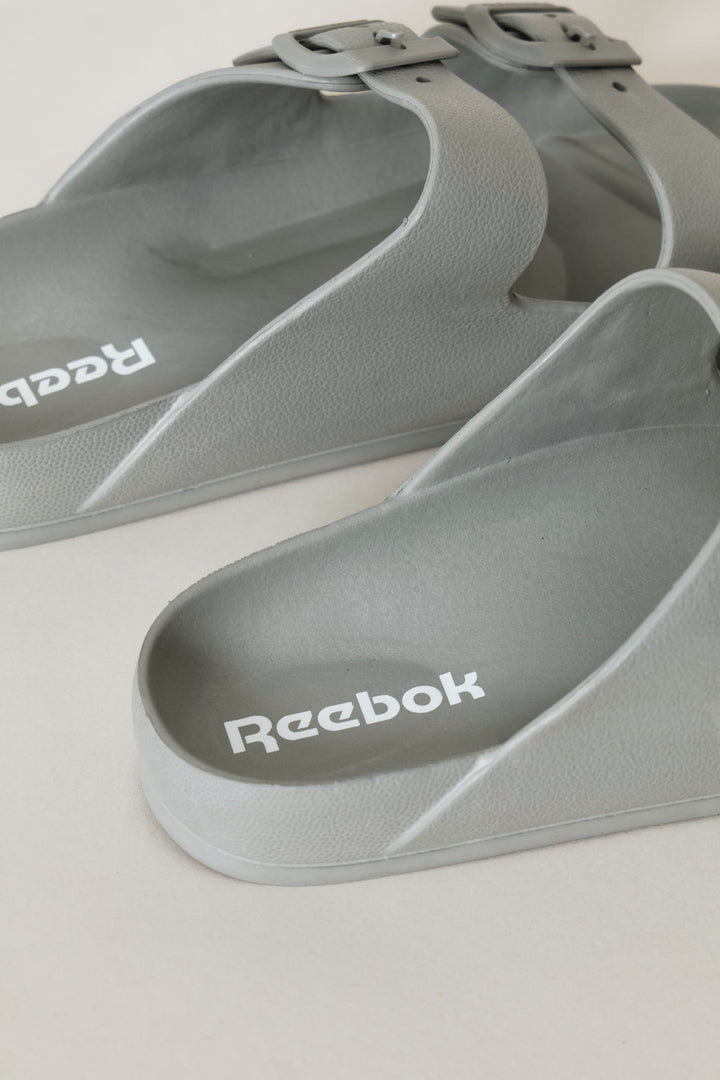 Double Buckle Slide - Grey
