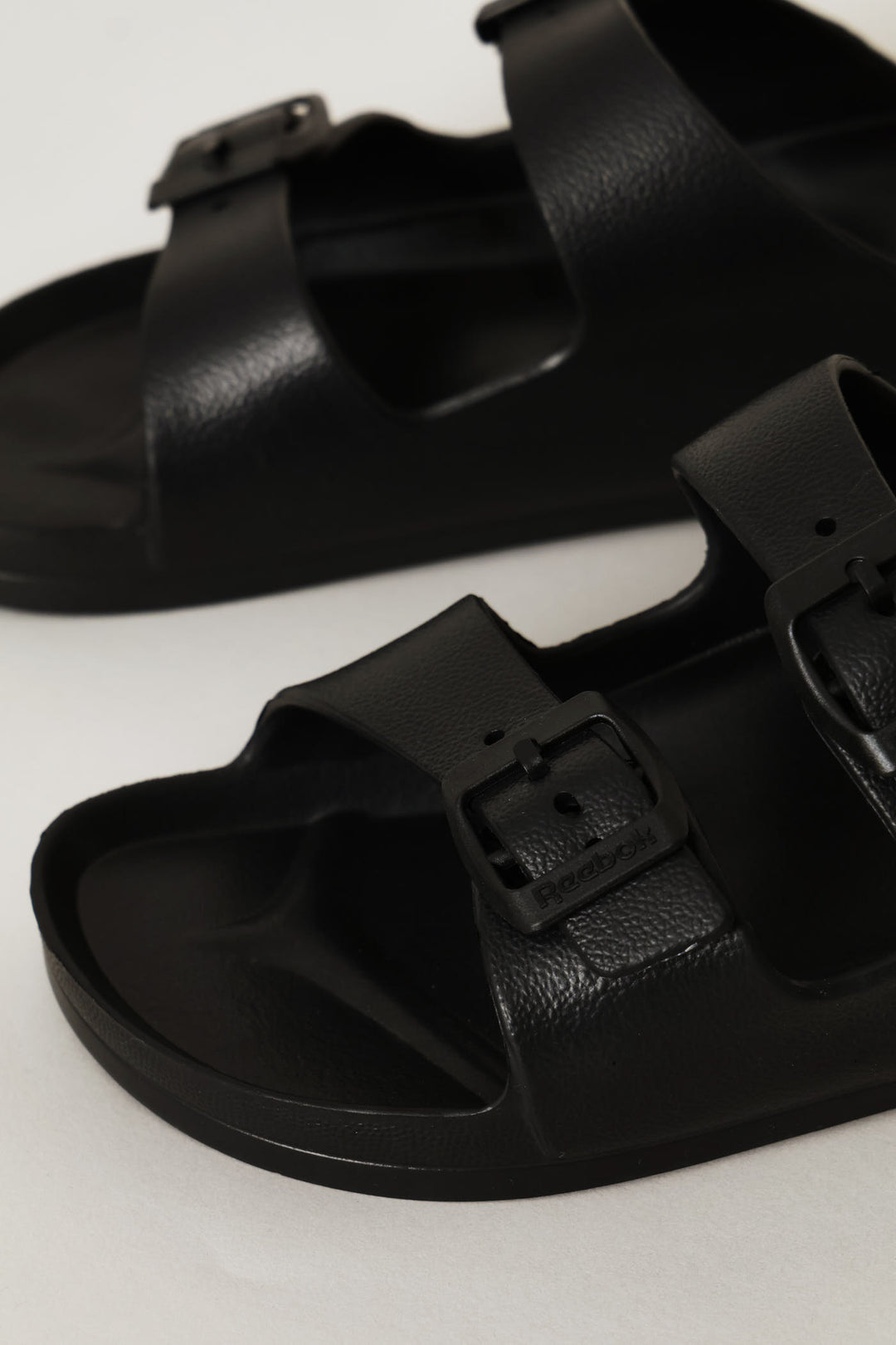 Double Buckle Slide - Black