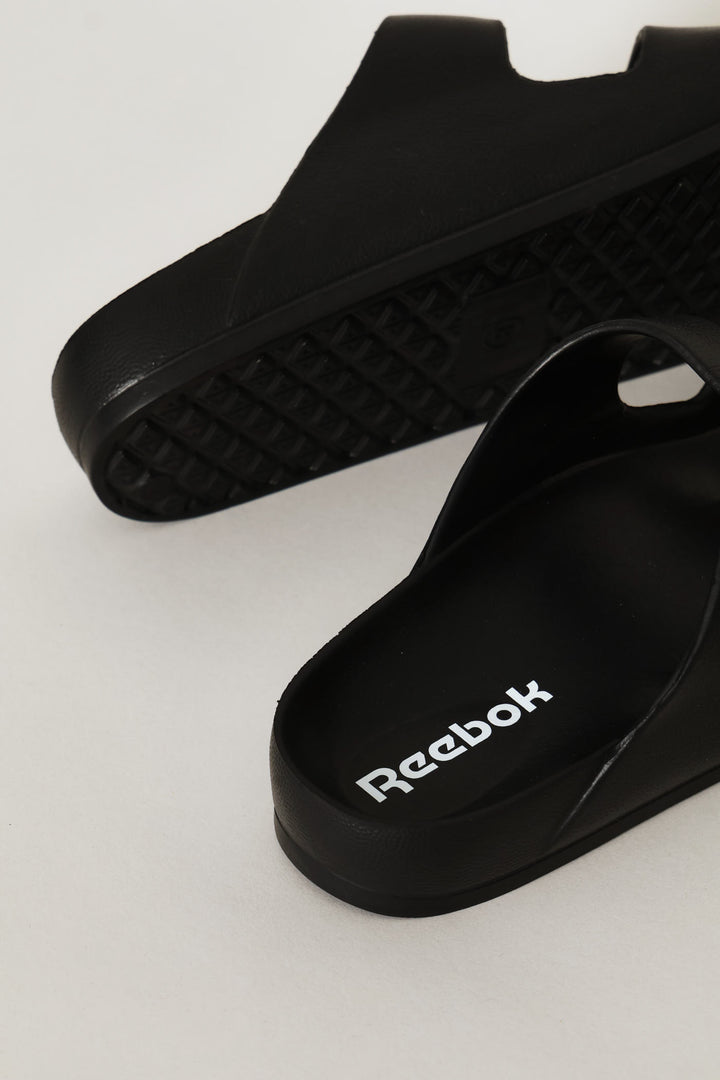 Double Buckle Slide - Black