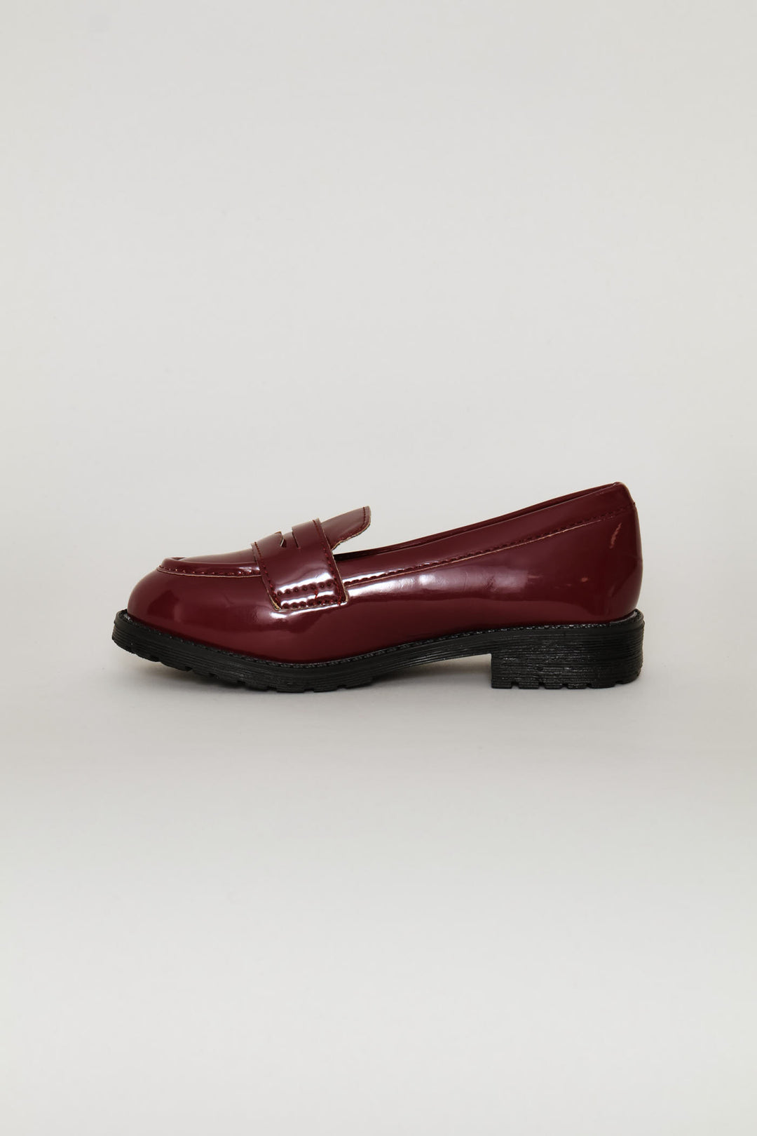 Girls Penny Moccasin - Burgundy
