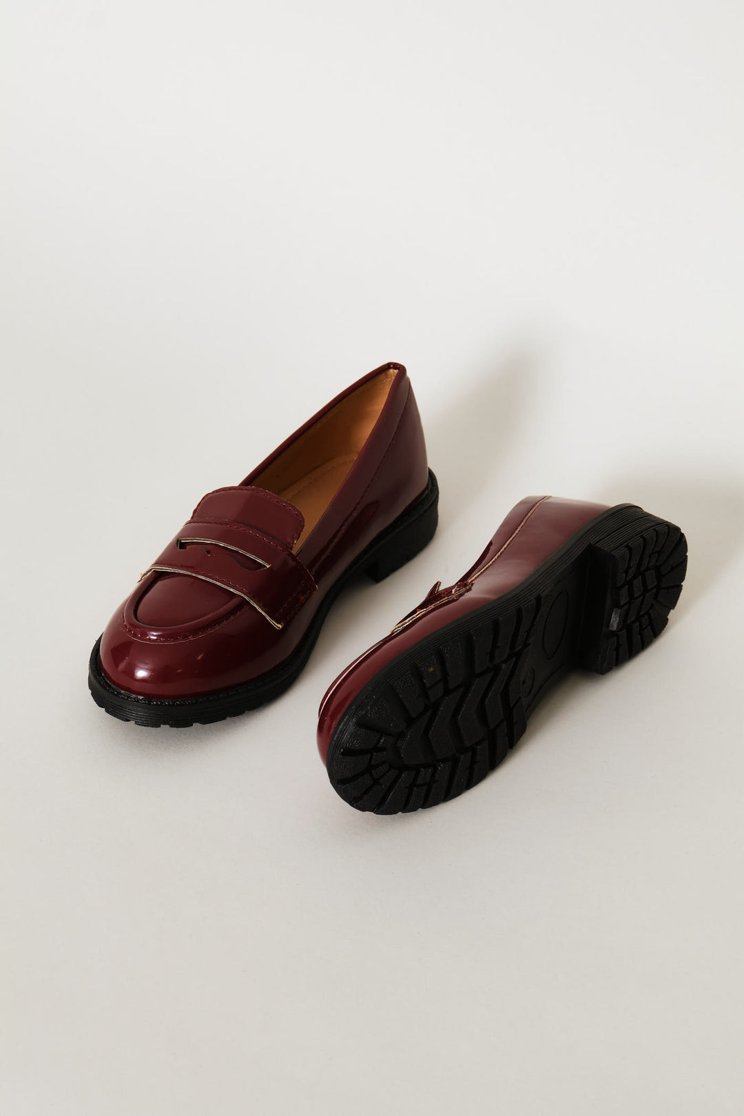 Girls Penny Moccasin - Burgundy