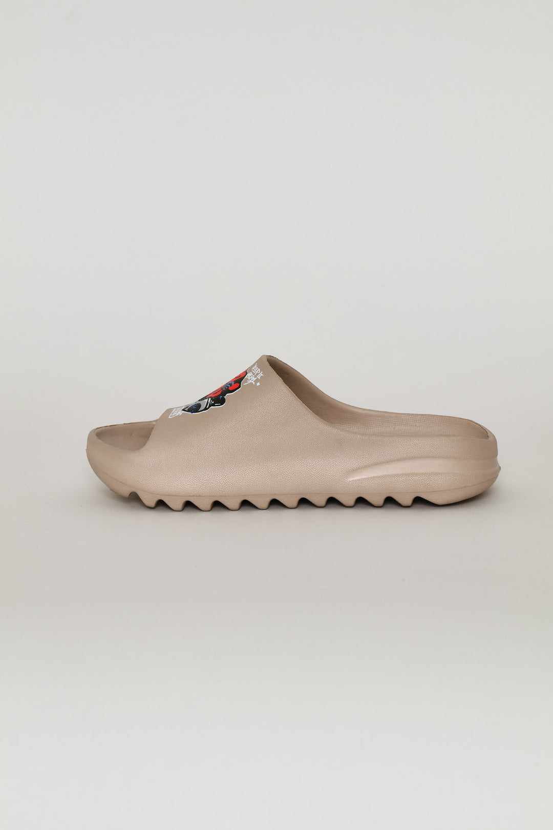 Boys Skate Print Slide - Taupe