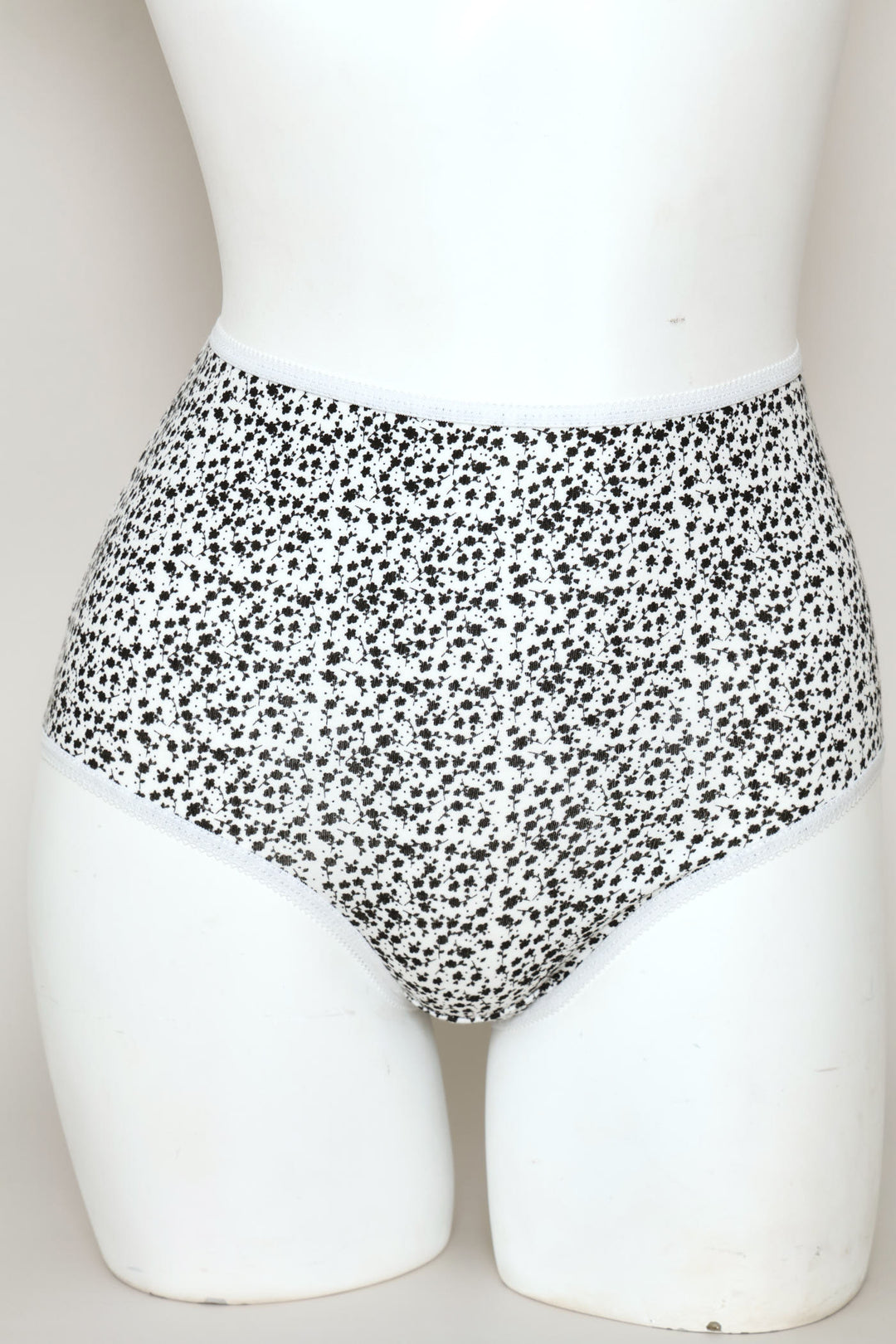 3 Pack Monochrome Floral Brief Panties - Multi