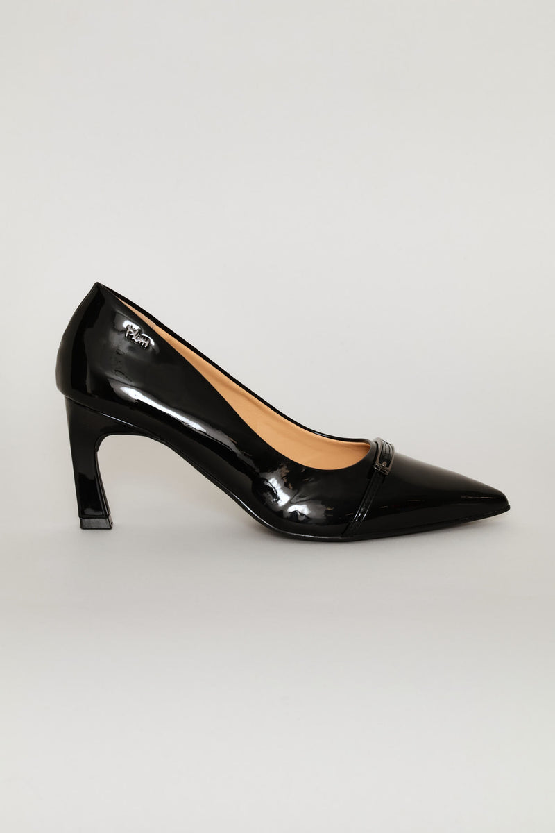 Buckle Strap Heel - Black