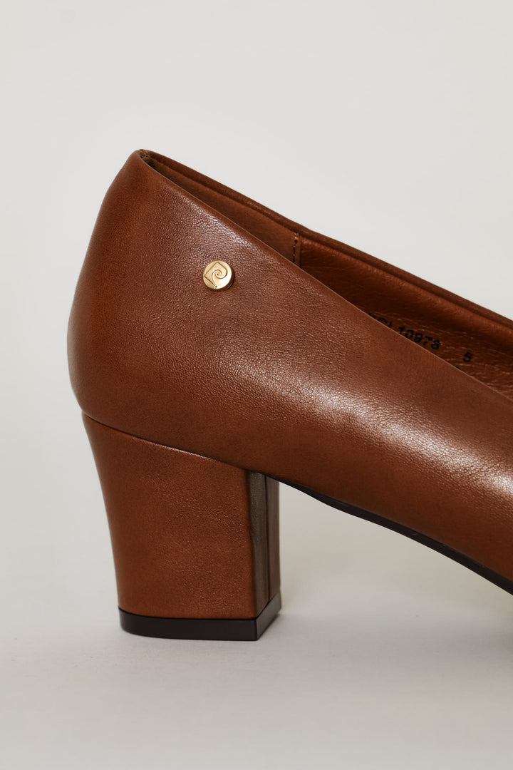 Colourblock Heel - Brown