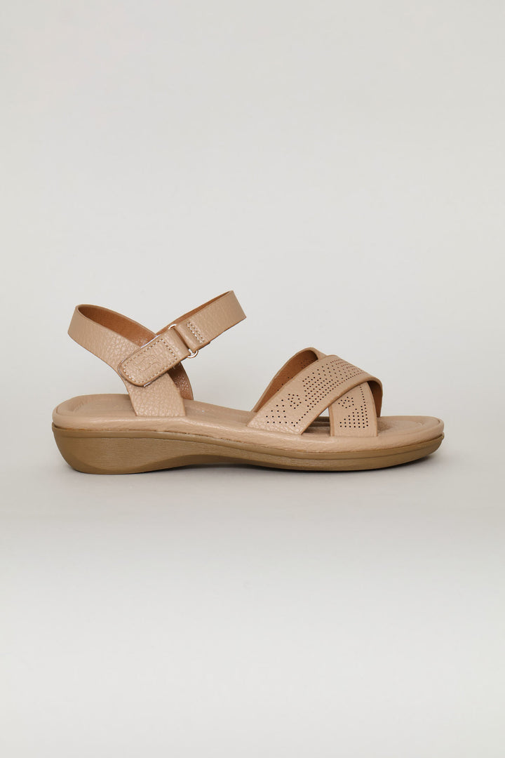 Shaped Leisure Sandal - Taupe