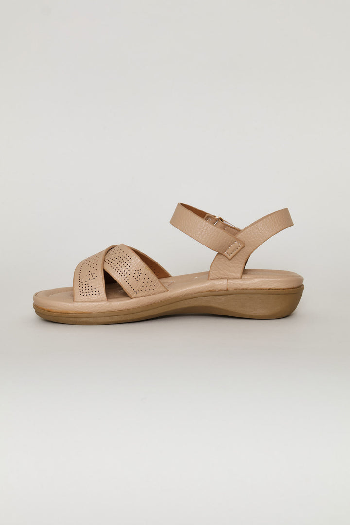 Shaped Leisure Sandal - Taupe