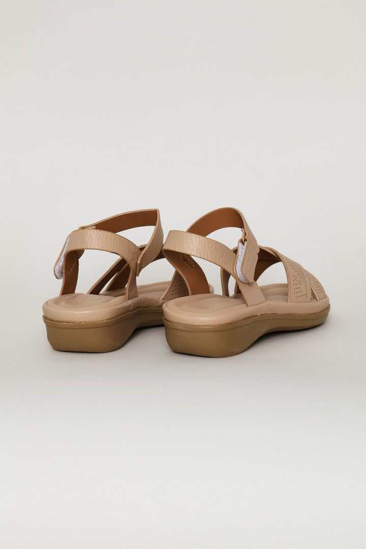 Shaped Leisure Sandal - Taupe