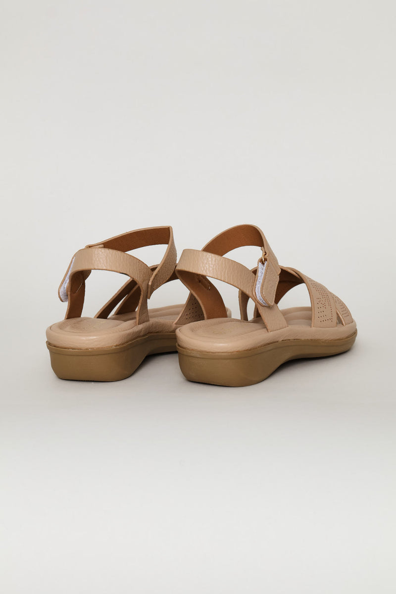 Shaped Leisure Sandal - Taupe