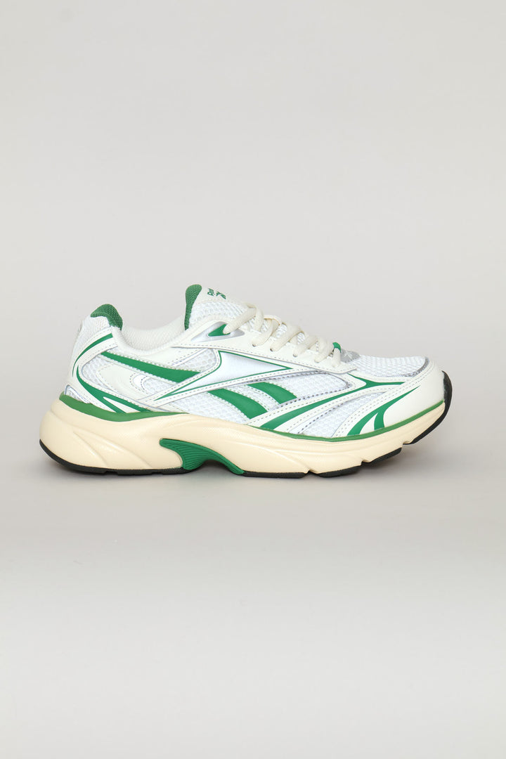 Belwave Fashion Trainer - White/Green
