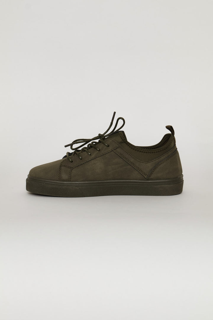 Boys Mono Sneaker - Olive