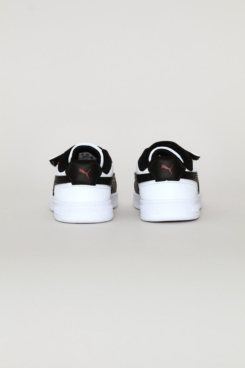 Pre-Boys Caven Racing Crew Ac+ Sneaker - White/Black