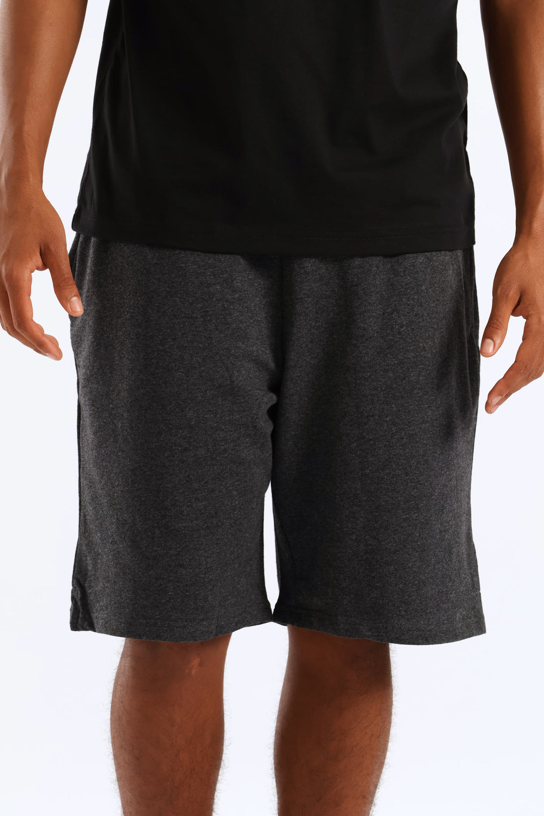 Fleece Shorts - Charcoal Melange