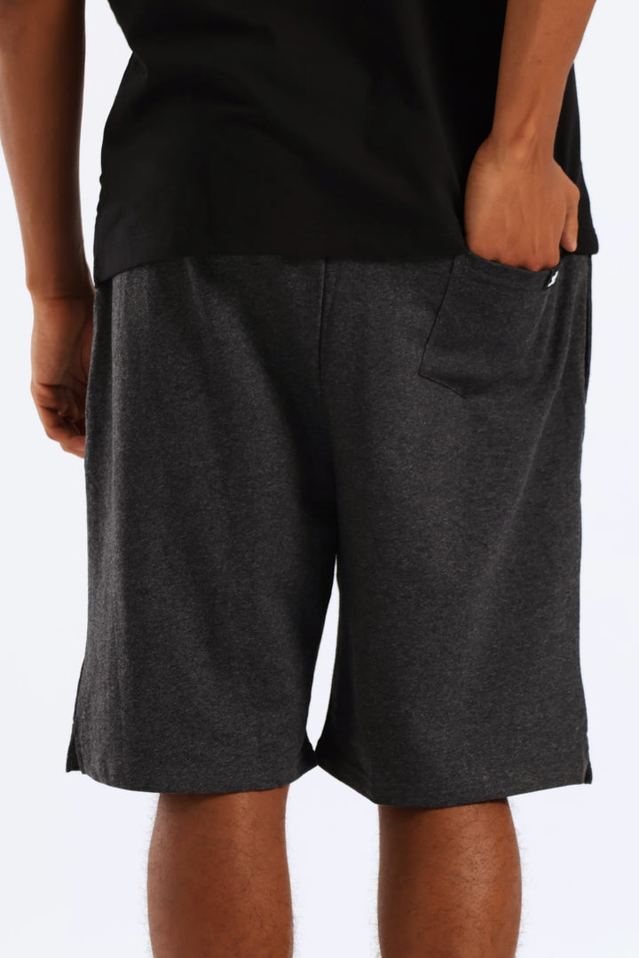 Fleece Shorts - Charcoal Melange