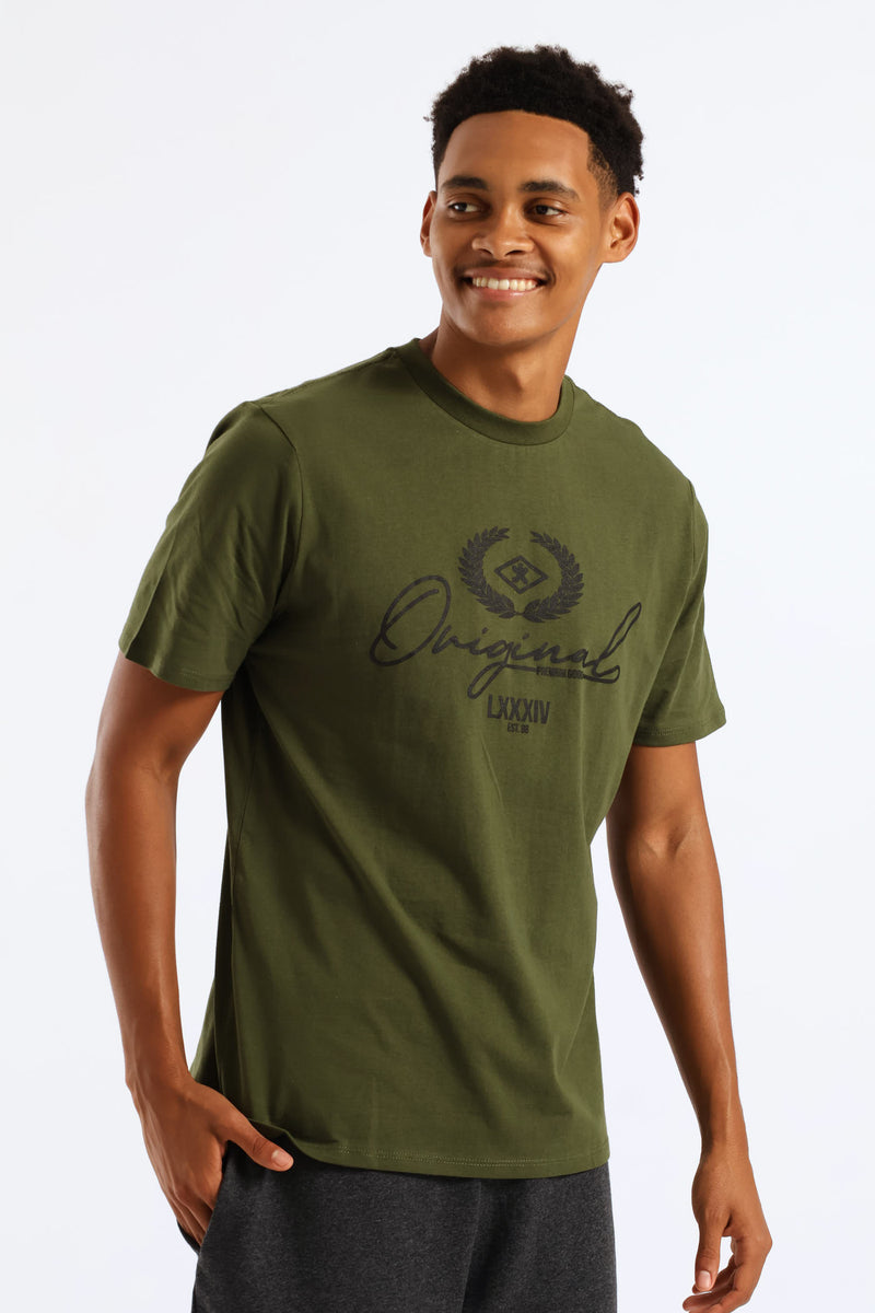 Original Basic Print Tee - Fatigue