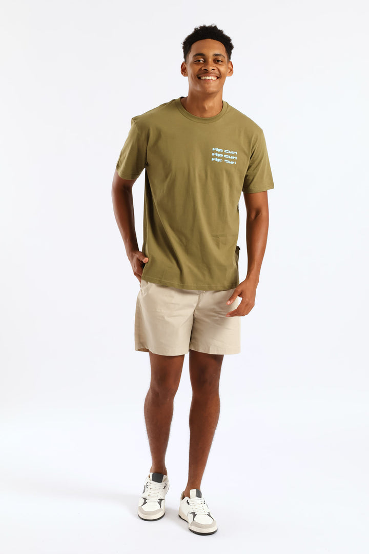 Cosmic Tides Tee - Olive