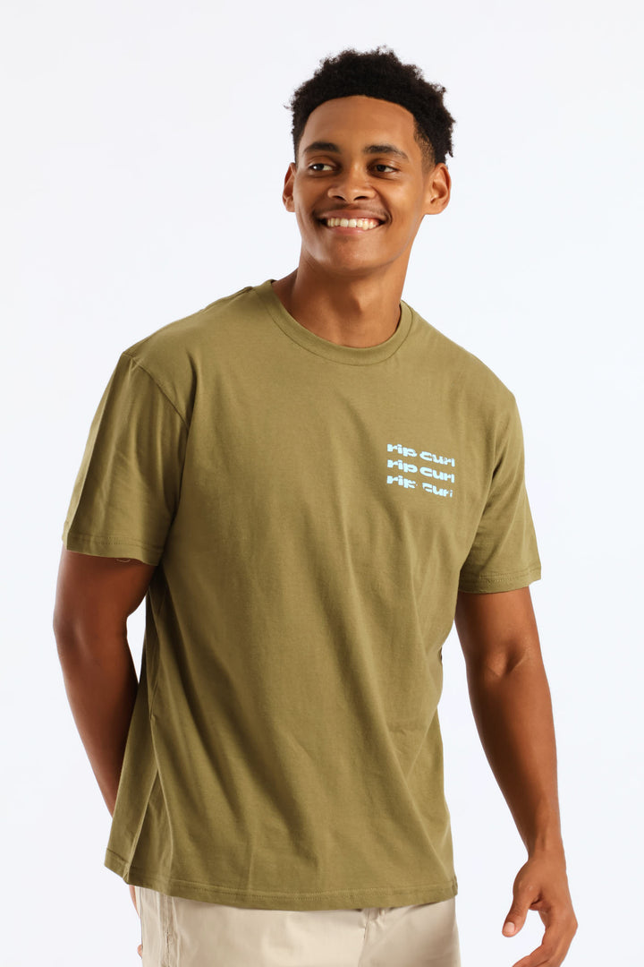Cosmic Tides Tee - Olive