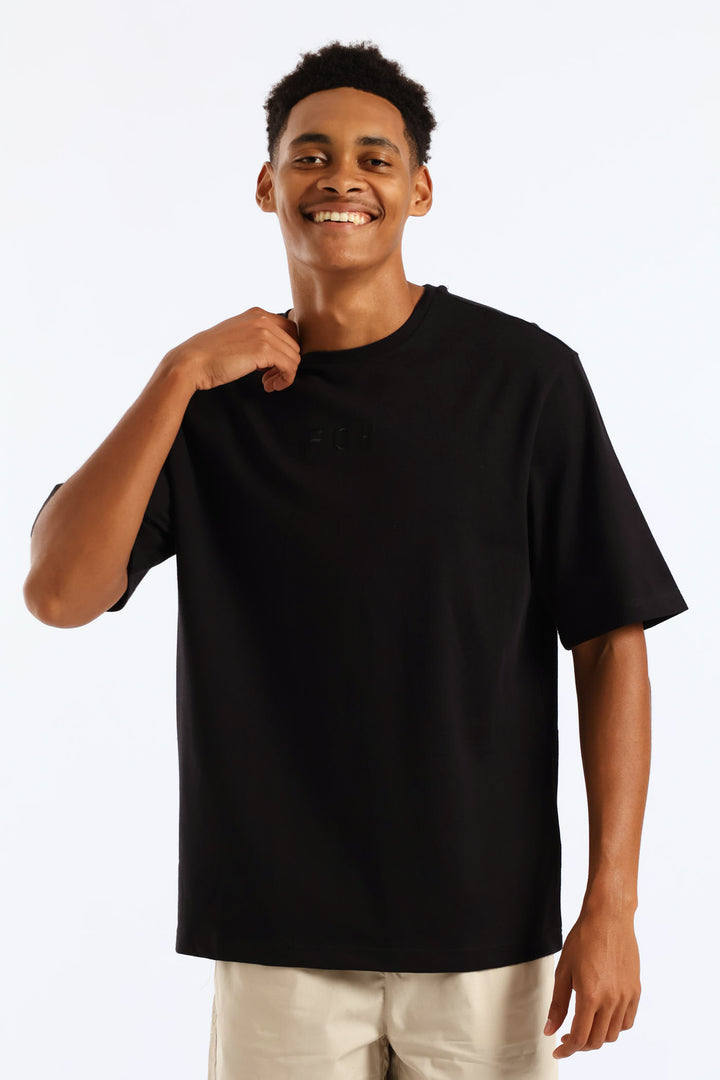 Wordmark Oversized Tee - Black