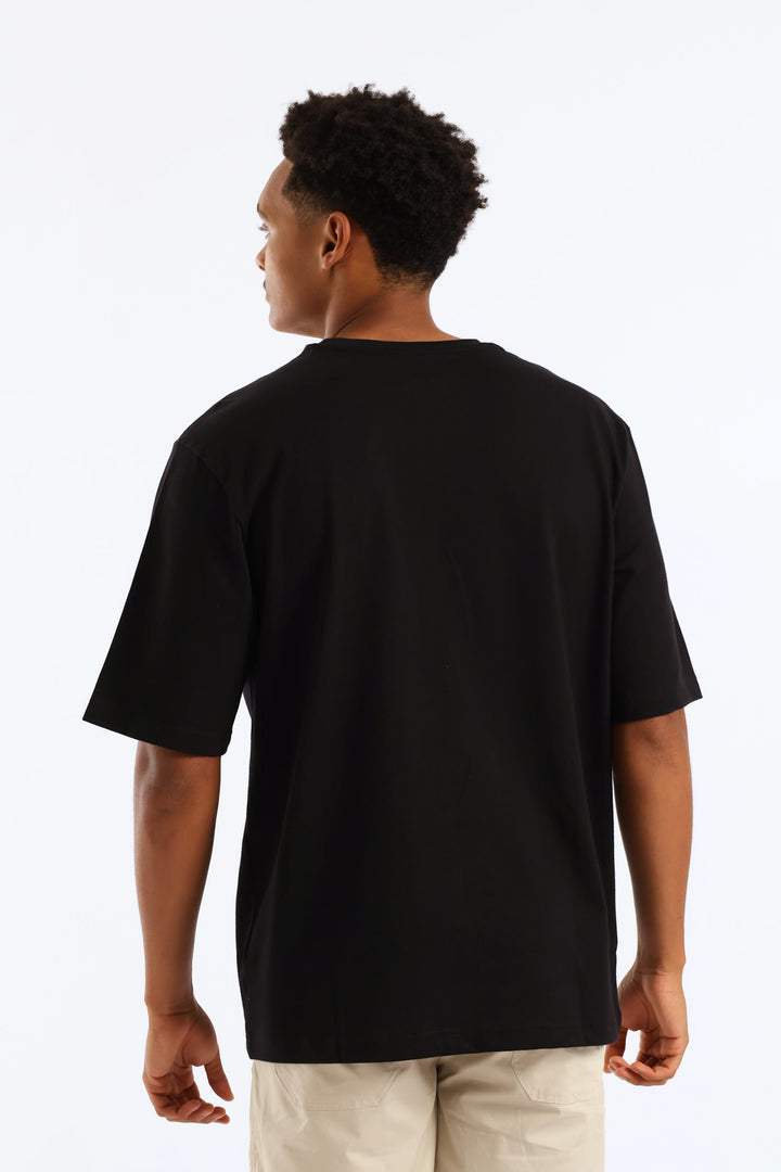 Wordmark Oversized Tee - Black