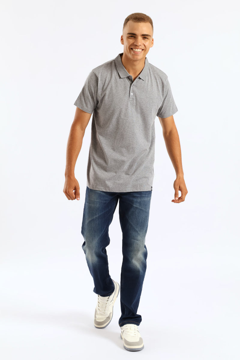 Basic Golfer - Grey Melange