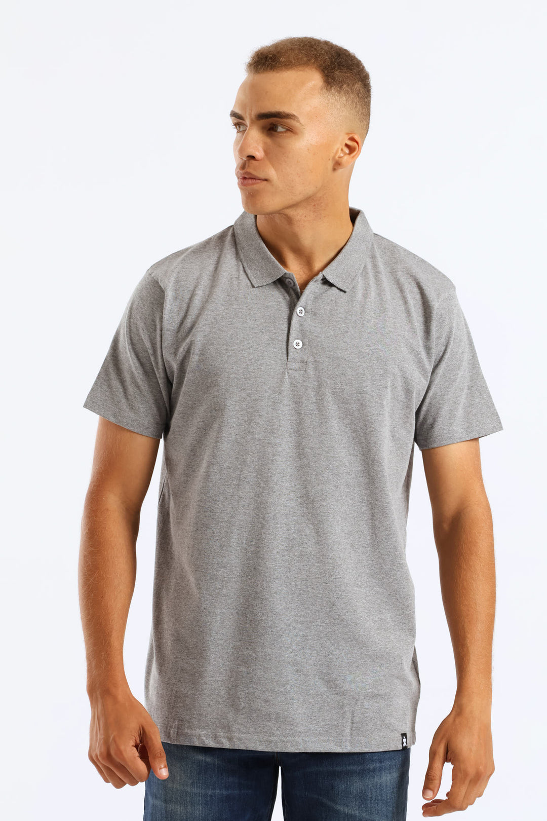 Basic Golfer - Grey Melange