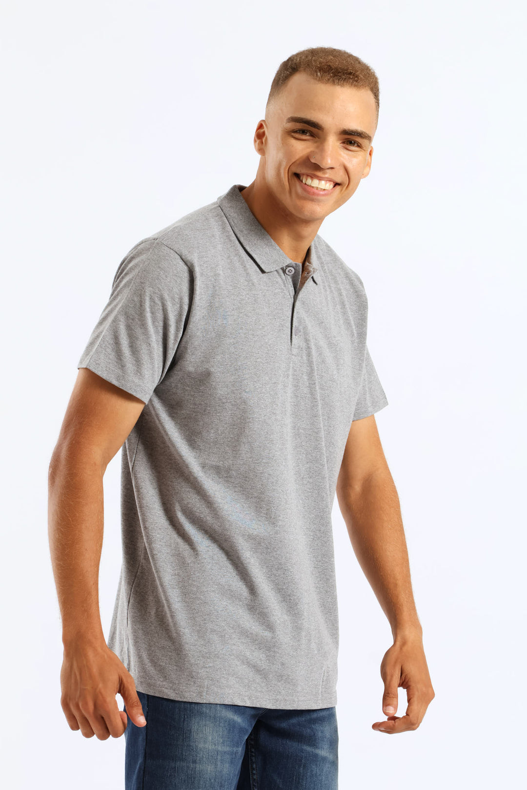 Basic Golfer - Grey Melange