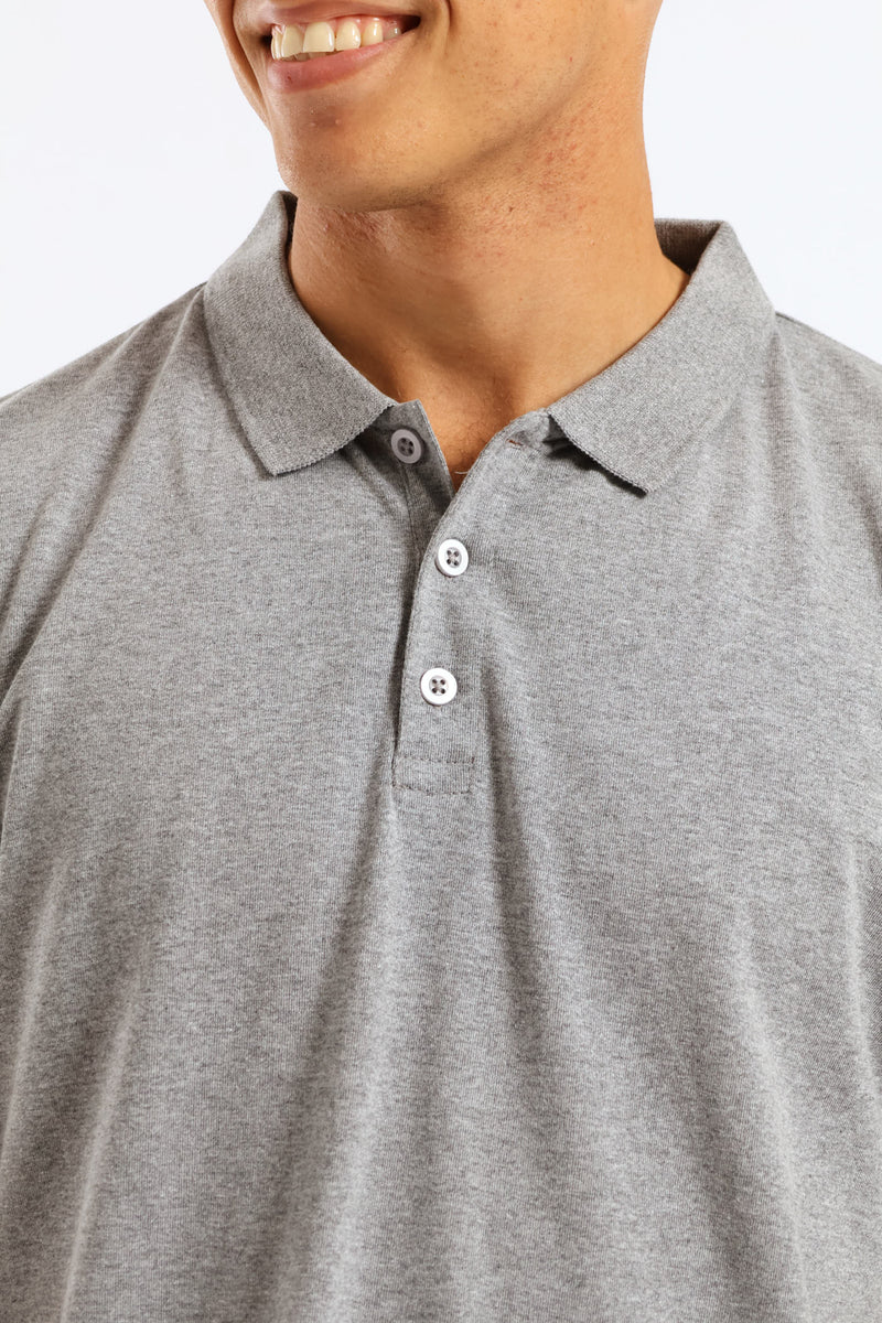 Basic Golfer - Grey Melange