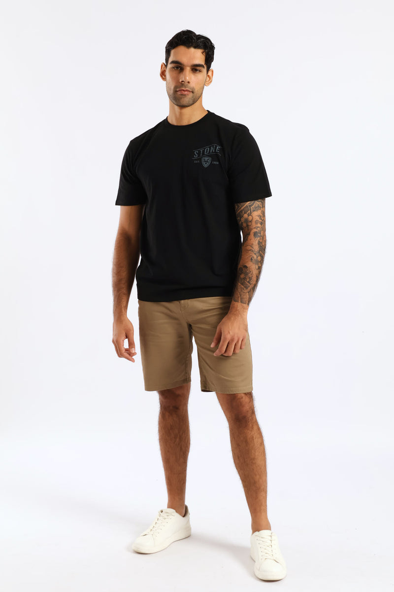 Eagle Front & Back Tee - Black