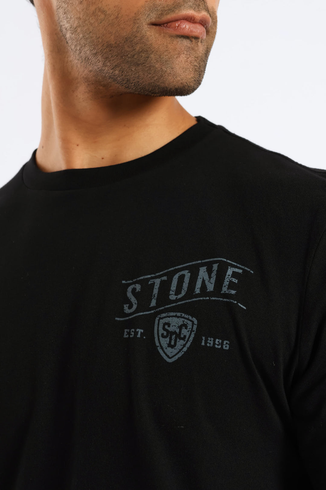 Eagle Front & Back Tee - Black
