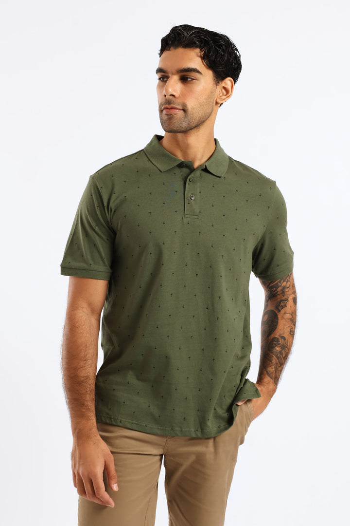 Palm Print Golfer - Olive