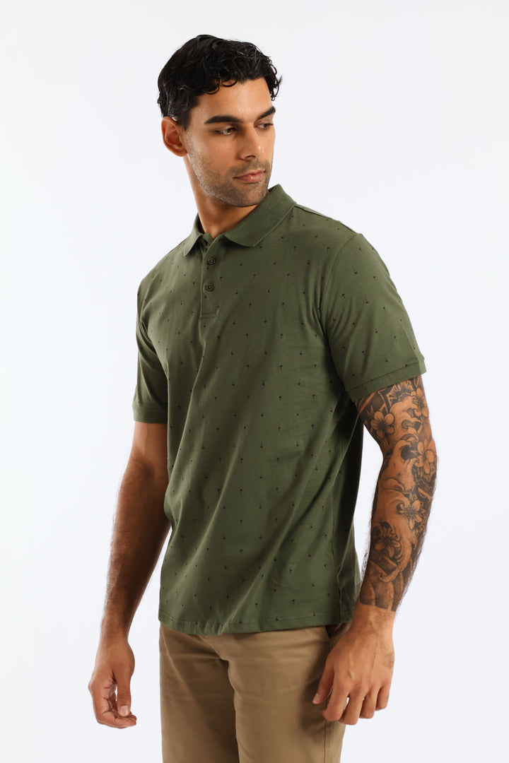 Palm Print Golfer - Olive