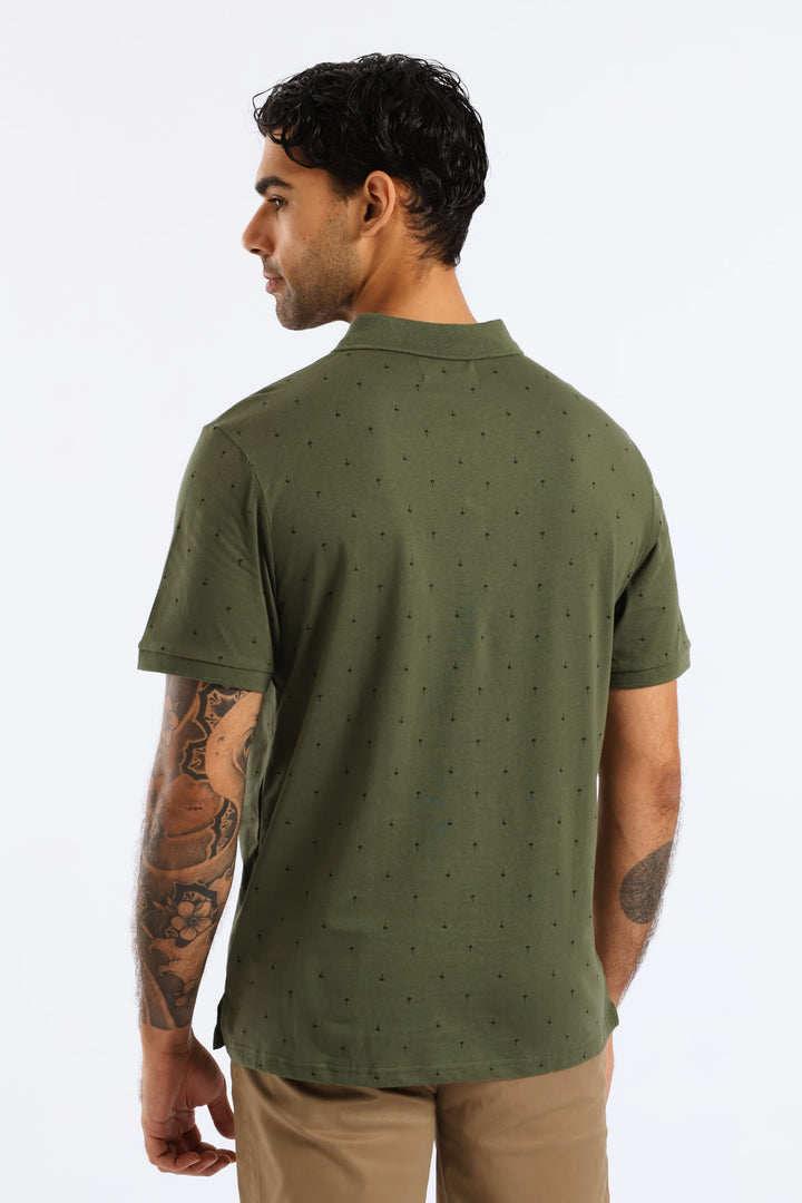 Palm Print Golfer - Olive