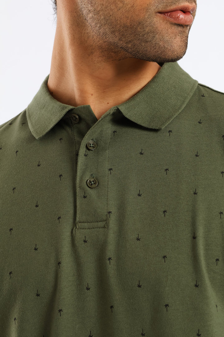 Palm Print Golfer - Olive