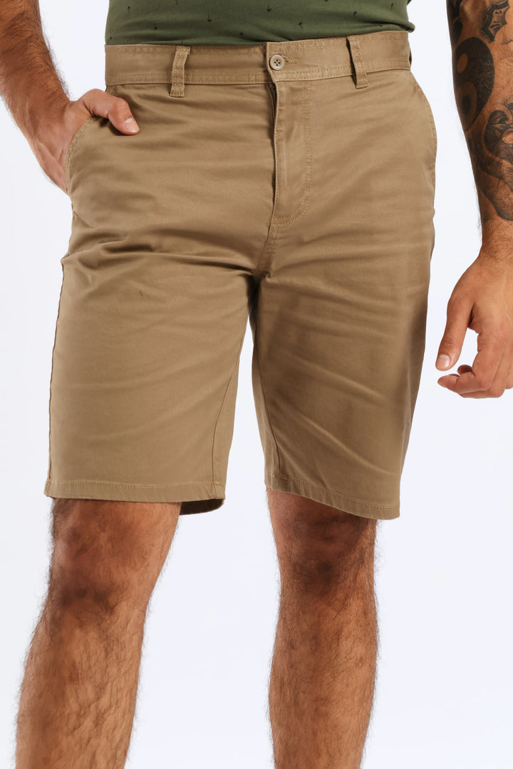 Plain Chino Short - Khaki
