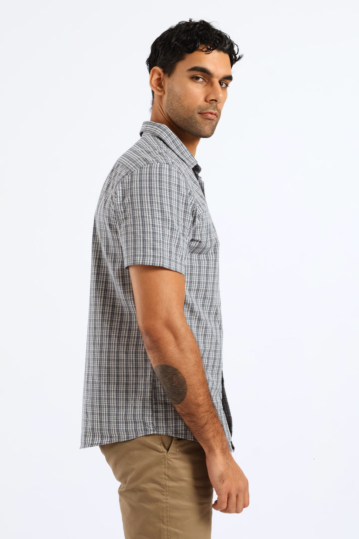 Check Regular Shirt - Grey